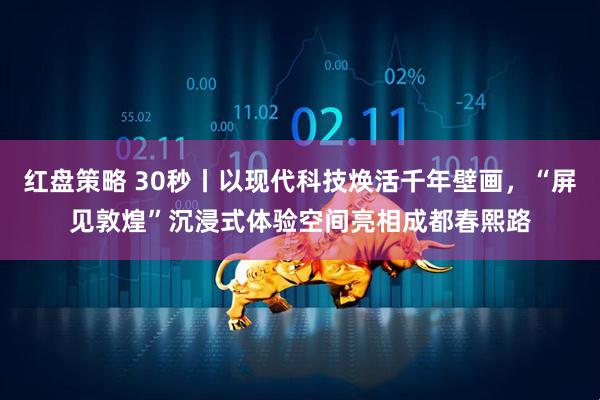 红盘策略 30秒丨以现代科技焕活千年壁画，“屏见敦煌”沉浸式体验空间亮相成都春熙路
