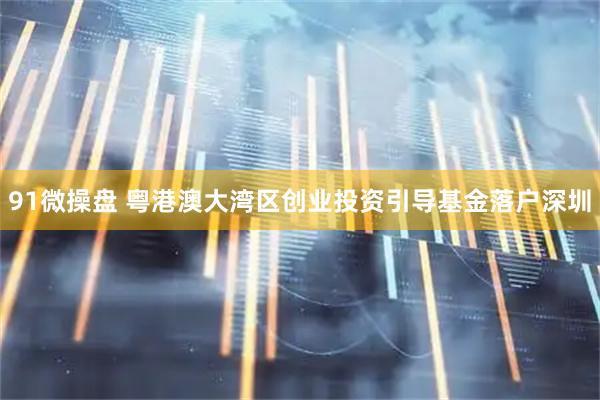 91微操盘 粤港澳大湾区创业投资引导基金落户深圳