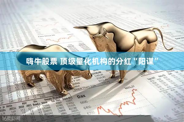 嗨牛股票 顶级量化机构的分红“阳谋”
